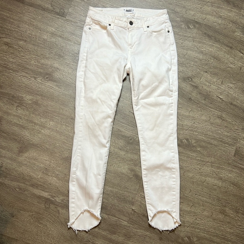 PAIGE Women's Skinny Jeans in White